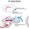 imageJOYSTAR Angel Girls Bike for Toddlers and Kids Ages 213 Years Old 12 14 16 18 20 Inch Kids Bike with Training Wheels ampamp Basket 20 24 Inch Girls Bicycle with Handbrake ampamp KickstandFuchsia