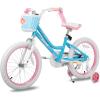imageJOYSTAR Angel Girls Bike for Toddlers and Kids Ages 213 Years Old 12 14 16 18 20 Inch Kids Bike with Training Wheels ampamp Basket 20 24 Inch Girls Bicycle with Handbrake ampamp KickstandBlue