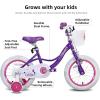 imageJOYSTAR Fairy Girls Bike for Toddlers and Kids Ages 28 Years Old 12 14 16 18 Inch Kids Bike with Training Wheels Handbrake and Basket Toddler Girl Bike Children BicyclePurple