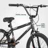 imageJOYSTAR Gemsbok 20 Inch Kids Freestyle BMX Bike for Boys Girls Ages 712 Years 20quot Kids Bicycles for Beginner Level Riders Dual Hand Brakes 2 Pegs Multiple ColorsBlack