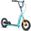 imageJOYSTAR Kick Scooter for Kids 5 Teens ampamp Youth Lightweight Kids Scooter with Adjustable Handlebar 2 Wheel Scooter for Boys ampamp Girls 12quot Inflatable Wheels Rear Drum BrakesBlue