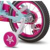 imageJOYSTAR Paris Girls Bike for Ages 38 Years Old 14 16 18 Inch Kids Bike with Training Wheels Basket and Handbrake Multiple ColorsBlue