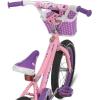 imageJOYSTAR Paris Girls Bike for Ages 38 Years Old 14 16 18 Inch Kids Bike with Training Wheels Basket and Handbrake Multiple ColorsPink