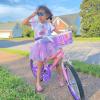 imageJOYSTAR Paris Girls Bike for Ages 38 Years Old 14 16 18 Inch Kids Bike with Training Wheels Basket and Handbrake Multiple ColorsPink