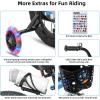 imageJOYSTAR Pluto 12 14 16 18 20 Inch Kids Bike with Light Up Training Wheels Kids Bicycle for Boys Girls Age 312 Years Children Bikes Multiple ColorsBlue