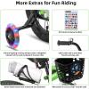 imageJOYSTAR Pluto 12 14 16 18 20 Inch Kids Bike with Light Up Training Wheels Kids Bicycle for Boys Girls Age 312 Years Children Bikes Multiple ColorsGreen