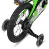 imageJOYSTAR Pluto 12 14 16 18 20 Inch Kids Bike with Light Up Training Wheels Kids Bicycle for Boys Girls Age 312 Years Children Bikes Multiple ColorsGreen