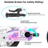 imageJOYSTAR Pluto 12 14 16 18 20 Inch Kids Bike with Light Up Training Wheels Kids Bicycle for Boys Girls Age 312 Years Children Bikes Multiple ColorsPurple
