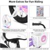 imageJOYSTAR Pluto 12 14 16 18 20 Inch Kids Bike with Light Up Training Wheels Kids Bicycle for Boys Girls Age 312 Years Children Bikes Multiple ColorsPurple