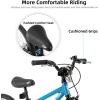 imageJOYSTAR Voyager 14 18 20 Inch Kids Bike Ages 312 Years with Aluminum Alloy Frame Lightweight Kids Bicycle for Boys Girls Multiple ColorsBlue