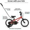 imageJOYSTAR Voyager 14 18 20 Inch Kids Bike Ages 312 Years with Aluminum Alloy Frame Lightweight Kids Bicycle for Boys Girls Multiple ColorsClassic Red