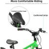 imageJOYSTAR Voyager 14 18 20 Inch Kids Bike Ages 312 Years with Aluminum Alloy Frame Lightweight Kids Bicycle for Boys Girls Multiple ColorsGreen
