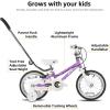 imageJOYSTAR Voyager 14 18 20 Inch Kids Bike Ages 312 Years with Aluminum Alloy Frame Lightweight Kids Bicycle for Boys Girls Multiple ColorsPurple