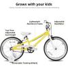 imageJOYSTAR Voyager 14 18 20 Inch Kids Bike Ages 312 Years with Aluminum Alloy Frame Lightweight Kids Bicycle for Boys Girls Multiple ColorsYellow