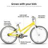 imageJOYSTAR Voyager 14 18 20 Inch Kids Bike Ages 312 Years with Aluminum Alloy Frame Lightweight Kids Bicycle for Boys Girls Multiple ColorsYellow