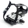 imageDRBIKE Bike Pedals with Toe Clip Cage and Straps for Indoor Bike and Outdoor Bicycles 916 Inch Bicycle Pedals Replacement for MTB Mounatin Stationary Bike 1 Pair Alloy ampamp PPAlloypp
