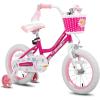 imageJOYSTAR Angel Girls Bike for Toddlers and Kids Ages 213 Years Old 12 14 16 18 20 Inch Kids Bike with Training Wheels ampamp Basket 20 24 Inch Girls Bicycle with Handbrake ampamp KickstandFuchsia