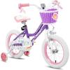 imageJOYSTAR Angel Girls Bike for Toddlers and Kids Ages 213 Years Old 12 14 16 18 20 Inch Kids Bike with Training Wheels ampamp Basket 20 24 Inch Girls Bicycle with Handbrake ampamp KickstandPurple
