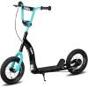 imageJOYSTAR Kick Scooter for Kids 5 Teens ampamp Youth Lightweight Kids Scooter with Adjustable Handlebar 2 Wheel Scooter for Boys ampamp Girls 12quot Inflatable Wheels Rear Drum BrakesBlack
