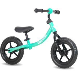 imageJOYSTAR 12 Inch Balance Bike for 18months 2 3 4 and 5 Years Old Boys and Girls Lightweight Push Bike with Adjustable Handlebar and Seat Gift Bike for 25 Boys GirlsGreen