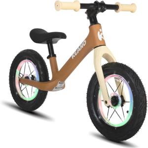 imageJOYSTAR 12 Inch Balance Bike for 18months 2 3 4 and 5 Years Old Boys and Girls Lightweight Push Bike with Adjustable Handlebar and Seat Gift Bike for 25 Boys GirlsSanfordBrown