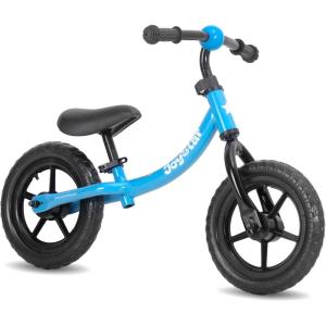 imageJOYSTAR 12 Inch Balance Bike for 18months 2 3 4 and 5 Years Old Boys and Girls Lightweight Push Bike with Adjustable Handlebar and Seat Gift Bike for 25 Boys GirlsBlue