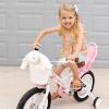 imageJOYSTAR 12 14 16 Inch Kids Bike with Training Wheels Girls Bike with Doll Seat Basket ampamp Streamers Kids Bicycle for Girls 27 Years Toddler Girl BikesWhite