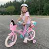 imageJOYSTAR 12 14 16 Inch Kids Bike with Training Wheels Girls Bike with Doll Seat Basket ampamp Streamers Kids Bicycle for Girls 27 Years Toddler Girl BikesPink