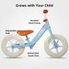 imageJOYSTAR 12 Inch Kids Balance Bike for 2 3 4 5 Years Old Boys Girls Lightweight Toddler Balance Bikes with Adjustable Handlebar and Seat Lightweight Gift BikeBaby Blue