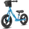 imageJOYSTAR 1214 Inch Kids Balance Bike for 18months5 Years Old Boys Girls Lightweight Toddler Balance Bikes with Footrest and Handlebar Basket or Doll SeatBlue