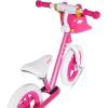 imageJOYSTAR 1214 Inch Kids Balance Bike for 18months5 Years Old Boys Girls Lightweight Toddler Balance Bikes with Footrest and Handlebar Basket or Doll SeatPink