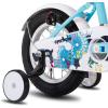 imageJOYSTAR Flower Girls Bike for Toddlers and Kids Ages 27 Year Old 12 14 16 Inch Kids Bike with Training Wheels Dual Handbrake and Basket Toddler Girl BicycleBlue