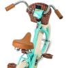 imageJOYSTAR Vintage 12 14 16 Inch Kids Bike with Training Wheels ampamp Basket Girls Bike Ages 27 Years Old Toddler Bikes for Girls Beige Green PinkGreen