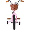 imageJOYSTAR Vintage 12 14 16 Inch Kids Bike with Training Wheels ampamp Basket Girls Bike Ages 27 Years Old Toddler Bikes for Girls Beige Green PinkPink