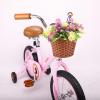 imageJOYSTAR Vintage 12 14 16 Inch Kids Bike with Training Wheels ampamp Basket Girls Bike Ages 27 Years Old Toddler Bikes for Girls Beige Green PinkPink