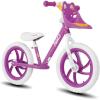 imageJOYSTAR 1214 Inch Kids Balance Bike for 18months5 Years Old Boys Girls Lightweight Toddler Balance Bikes with Footrest and Handlebar Basket or Doll SeatPurple