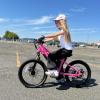 imageJOYSTAR Electric Bike for Kids Teens Ages 7 with 250W Brushless Motor 15 Miles 15MPH Electric Mountain Bicycle with Removable Battery Safe Mini Ebikes with Dual Disc Brakes Multiple ColorsPink