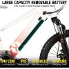 imageJOYSTAR Electric Bike for Kids Teens Ages 7 with 250W Brushless Motor 15 Miles 15MPH Electric Mountain Bicycle with Removable Battery Safe Mini Ebikes with Dual Disc Brakes Multiple ColorsWhite