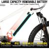 imageJOYSTAR Electric Bike for Kids Teens Ages 7 with 250W Brushless Motor 15 Miles 15MPH Electric Mountain Bicycle with Removable Battery Safe Mini Ebikes with Dual Disc Brakes Multiple ColorsWhite