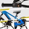 imageJOYSTAR Electric Bike for Kids Teens Ages 7 with 250W Brushless Motor 15 Miles 15MPH Electric Mountain Bicycle with Removable Battery Safe Mini Ebikes with Dual Disc Brakes Multiple ColorsBlue