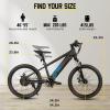 imageJOYSTAR Electric Bike for Kids Teens Ages 7 with 250W Brushless Motor 15 Miles 15MPH Electric Mountain Bicycle with Removable Battery Safe Mini Ebikes with Dual Disc Brakes Multiple ColorsBlack