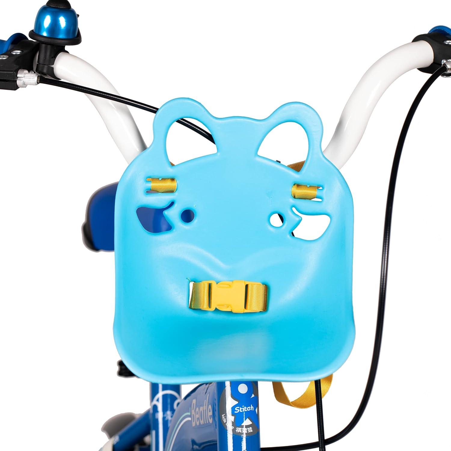 imageJOYSTAR Baby Doll Carrier for Toddler  Front Seat for Balance Bike Scooters and TricycleBlue