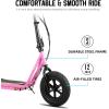 imageJOYSTAR Starmoto Electric Scooter for Kids Ages 612 Max 8 Miles 136 Mph by 250W Motor 12 Wheel Thumb Throttle Easy to Ride ampamp Assemble Foldable EScooter for Big KidsPink