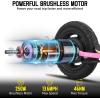 imageJOYSTAR Starmoto Electric Scooter for Kids Ages 612 Max 8 Miles 136 Mph by 250W Motor 12 Wheel Thumb Throttle Easy to Ride ampamp Assemble Foldable EScooter for Big KidsPink