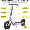 imageJOYSTAR Starmoto Electric Scooter for Kids Ages 612 Max 8 Miles 136 Mph by 250W Motor 12 Wheel Thumb Throttle Easy to Ride ampamp Assemble Foldable EScooter for Big KidsPurple