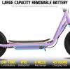 imageJOYSTAR Starmoto Electric Scooter for Kids Ages 612 Max 8 Miles 136 Mph by 250W Motor 12 Wheel Thumb Throttle Easy to Ride ampamp Assemble Foldable EScooter for Big KidsPurple