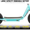 imageJOYSTAR Starmoto Electric Scooter for Kids Ages 612 Max 8 Miles 136 Mph by 250W Motor 12 Wheel Thumb Throttle Easy to Ride ampamp Assemble Foldable EScooter for Big KidsBlue