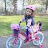 imageJOYSTAR Kids Bike 12 Inch Girls Bike with Training Wheels Doll Seat Basket ampamp Streamers Princess Kids Bicycle for Girls Toddler of 34 Years Toddler Girl Bikes Fuchsia
