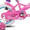 imageJOYSTAR Kids Bike 12 Inch Girls Bike with Training Wheels Doll Seat Basket ampamp Streamers Princess Kids Bicycle for Girls Toddler of 34 Years Toddler Girl Bikes Fuchsia