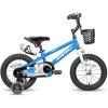 imageJOYSTAR Lomand Kids Bike 14 Inch BMX Style Children Bicycles with Training Wheels for Boys Girls Age 35 Years Blue